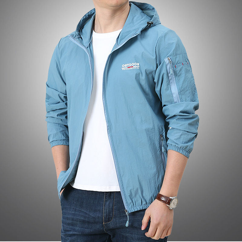 Veste coupe-vent d'extérieur pour hommes