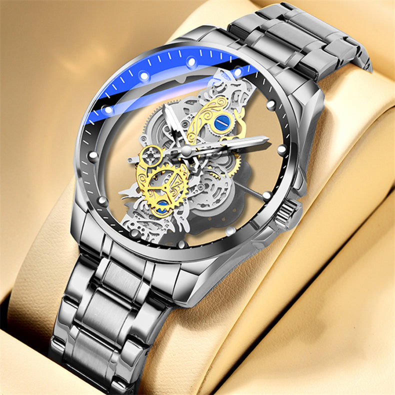 Montre mécanique squelette