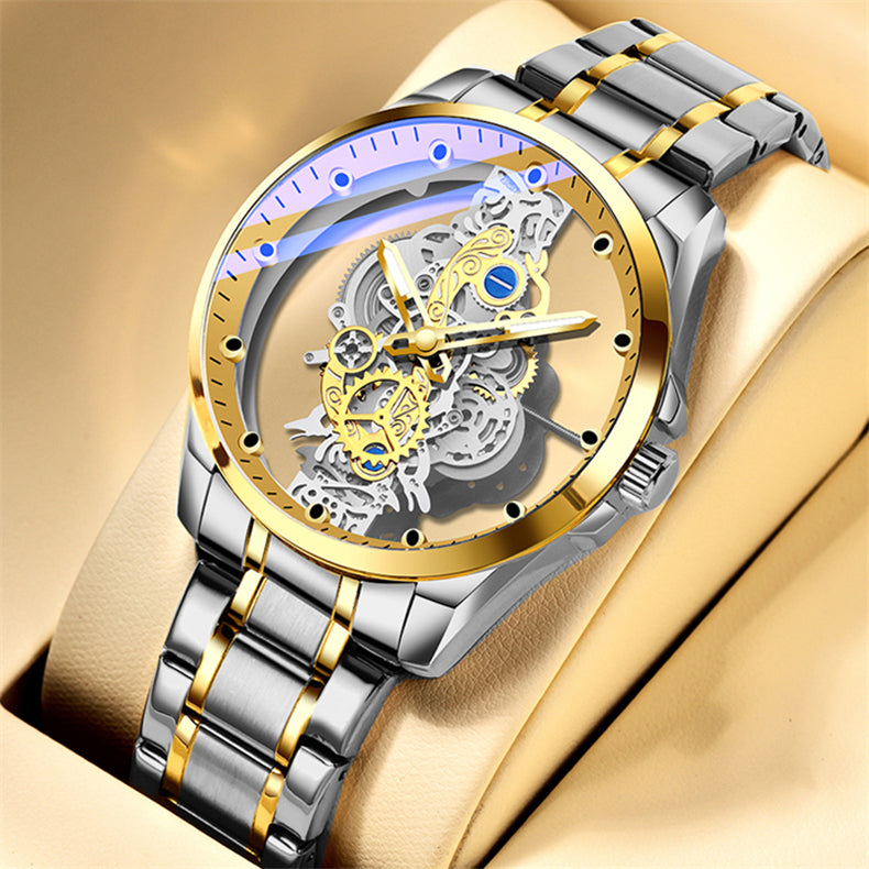 Montre mécanique squelette