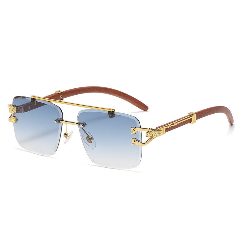 Lunettes de luxe pour hommes Square Lion - Protection UV400