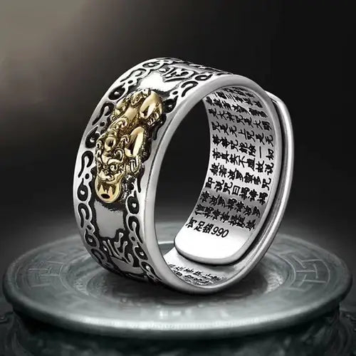 Bague Feng Shui originale de richesse et de prospérité - Achetez 01, obtenez 02 + Cadeau gratuit